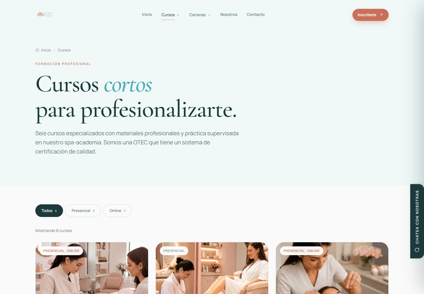 Catálogo de Cursos