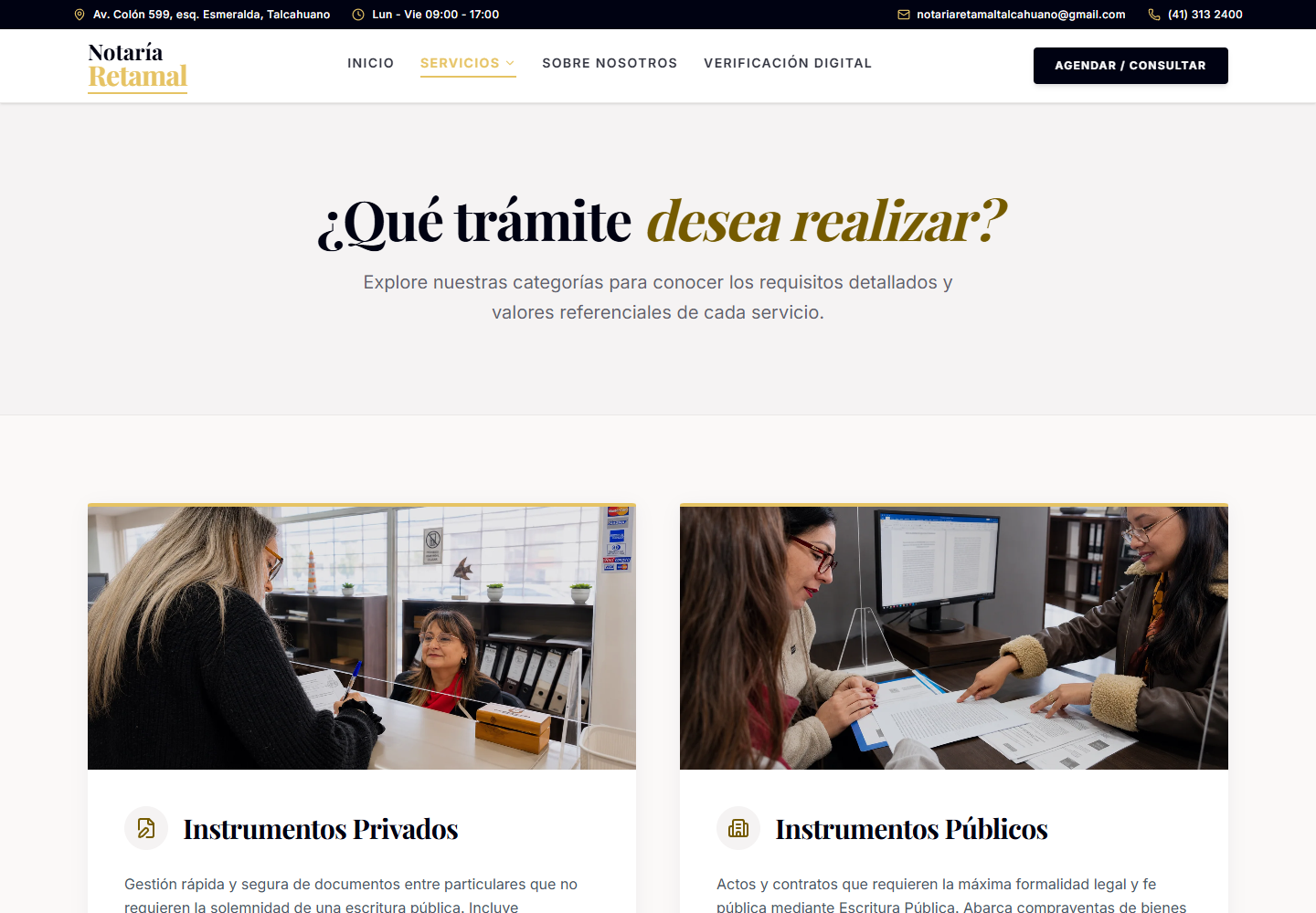 Servicios Notariales